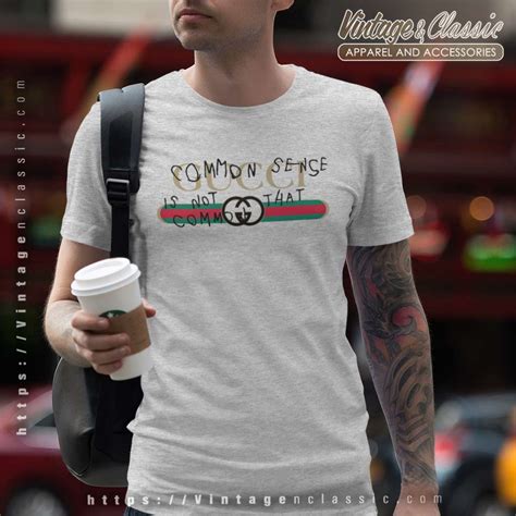 gucci common sense t shirt fake|gucci belt shirt real.